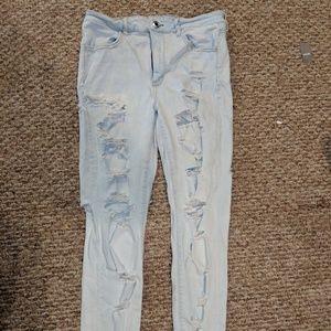 American Eagle 12 Short Skinny High Waisted Jeans
